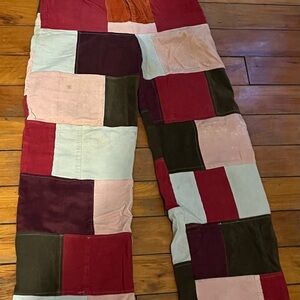 Adiva Orange and Pink Patchwork Fabric